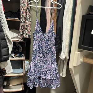 Abercrombie and fitch Floral Spaghetti Strap Dress